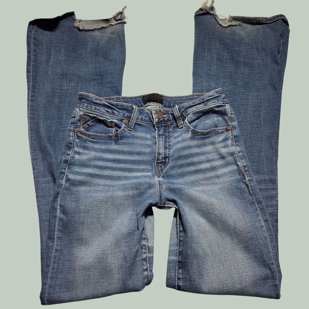Buckle Black Fit No 53 Flare Jeans Blue Denim Y2K Medium Wash 28x36